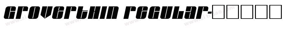 GroverThin Regular字体转换